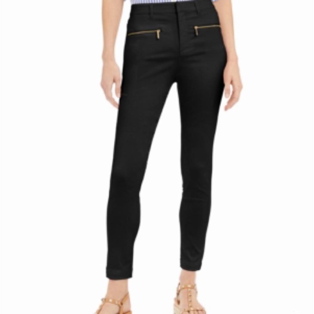 MICHAEL Michael Kors Black Skinny Pants, Zipper Pocket, Sz 14, NWT